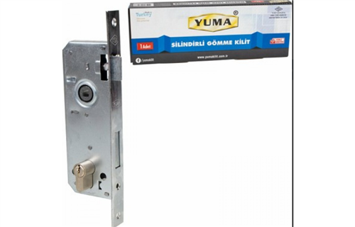 YUMA KARE SİLİNDİRLİ RULMANLI GÖMME KİLİT NİKEL 45 MM 